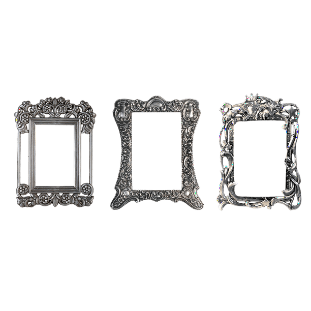Framed Art for Your Wall Frame Decorative Metal Frame Creativity Silver