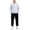 A White, variant on Two Piece Lounge Sets for Boys Long Sleeve Hooded Pullover Sweatshirt and Jogger Pants with Pockets Matching Sets Fall Winter Outfits