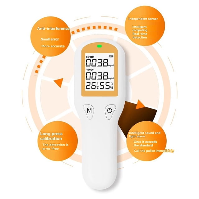 Formaldehyde Detector Household Indoor High- Professional Formaldehyde TVOC Professional Air Quality Test