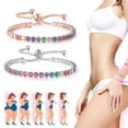 thumbnail image 1 of Fiudx Pulsera Iónica, Joyería de Circón Antiestrés, Accesorio Ajustable con Diamantes, Cristal para El Brazo Que Estimula El Metabolismo, Regalo para Ocasiones Especiales de Uso Diario, Elegante Decl, 1 of 7