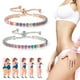 thumbnail image 1 of Xihbxyly Pulsera Iónica, Joyería de Circón Antiestrés, Accesorio Ajustable con Diamantes, Cristal para El Brazo Que Estimula El Metabolismo, Regalo para Ocasiones Especiales de Uso Diario, Elegante D, 1 of 7