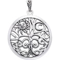 thumbnail image 3 of Jewelry Trends Sterling Silver Celtic Sun Moon Tree of Life Pendant Necklace 18", 3 of 4