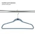 thumbnail image 4 of Simplify Kids 100 Pack Velvet Hangers in Light Blue, 4 of 7