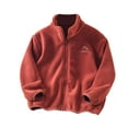 thumbnail image 2 of Cethrio Boys Fleece Jackets with Zipper, Stand-up Collar Lightweight Warm Casual Boys Outerwear Red Size 10, 2 of 6