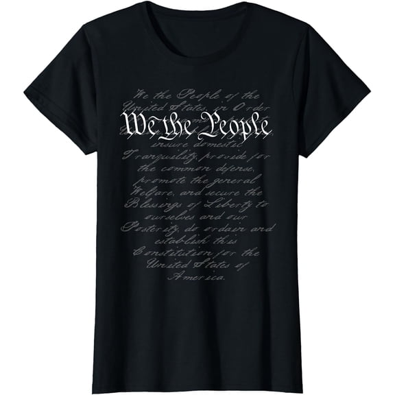 WE THE PEOPLE, Preamble US Constitution 4th Of July 1776 T-Shirt T-shirts