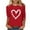 #072-Red, variant on ICHUANYI Valentine's Day Plus Size 3/4 Sleeve Tops for Women Graphic Crewneck Casual Cute Shirts Three Quarter Length Spring Blouses