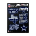 thumbnail image 1 of Rico Industries NFL Football Dallas Cowboys Juego de calcomanías de 6 piezas, 1 of 1