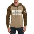 thumbnail image 5 of GIPQJK Mens Graphic Hoodies Merican Flag Design Hooded Sweatshirts Casual Loose Patriotic Pullover Tops Usa Flag Multicolor Panel Hoodies Sweatshirts with Pockets,Khaki XL, 5 of 6