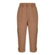 thumbnail image 4 of WILLBEST Pantalones Casuales para Mujer, Pantalones Deportivos Anchos de Pierna, Cintura Alta, Holgados, Modernos, Deportivos, con Cordón, Estilo Cómodo para Uso Diario. Mediana, 4 of 5