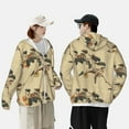 thumbnail image 6 of Kll Vintage Bird Print Men'S Women’s Upf 50+ Sun Protection Outdoor Hoodie Jacket Long Sleeve Fishing Hiking Performance Shirt- Small, 6 of 8
