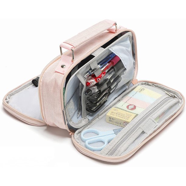 Abastado Lindo estuche para lápices, gran capacidad, bolsa para lápices para niños y niñas, lindos suministros escolares, bolsa de almacenamiento de gran capacidad, bolsa organizadora