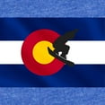 thumbnail image 2 of CafePress - Colorado Snowboard Flag - Cute Infant Baby Football Bodysuit, 2 of 3