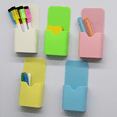 thumbnail image 2 of 5 Pcs Magnetic Whiteboard Pen Marker Holder Multifunctional Movable Marker Storage Organizer for Office，School, 2 of 6