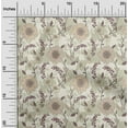 thumbnail image 2 of oneOone Georgette Viscose Greenish Beige Fabric Florals Sewing Material Print Fabric By The Yard 42 Inch Wide, 2 of 5