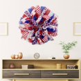 thumbnail image 2 of Patriotic Front Door Wreath 4th of July Wreath Creative Red Blue White American State Garland Front Door Welcome Wreath, 2 of 8