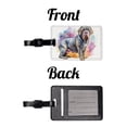 thumbnail image 4 of Neapolitan Mastiff Dog Watercolor Style Faux Leather Travel Luggage Tag, 4 of 7