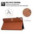 thumbnail image 4 of Decase Tablet Shell for Samsung Galaxy Tab A8 10.5 inch 2022 SM-X200/SM-X205/SM-X207,Slim Lightweight Tri-Fold Stand  Anti-Scratch Tablet Cover with Anti-Slip Strips & Wallet Card Slot,Brown, 4 of 6