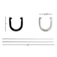 thumbnail image 2 of Professional Grade Horseshoe Set- Heavy Duty Set with Carrying Bag, 4 Horse Shoes and 2 Poles for Outdoor Fun for Adults and Kids by Trademark Games, 2 of 6