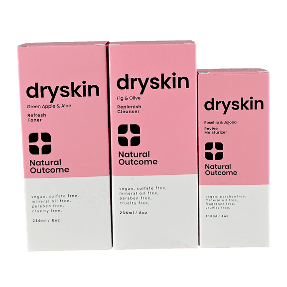 Set de cuidado de la piel natural Outcome, hidratante diario para piel seca, 240 ml