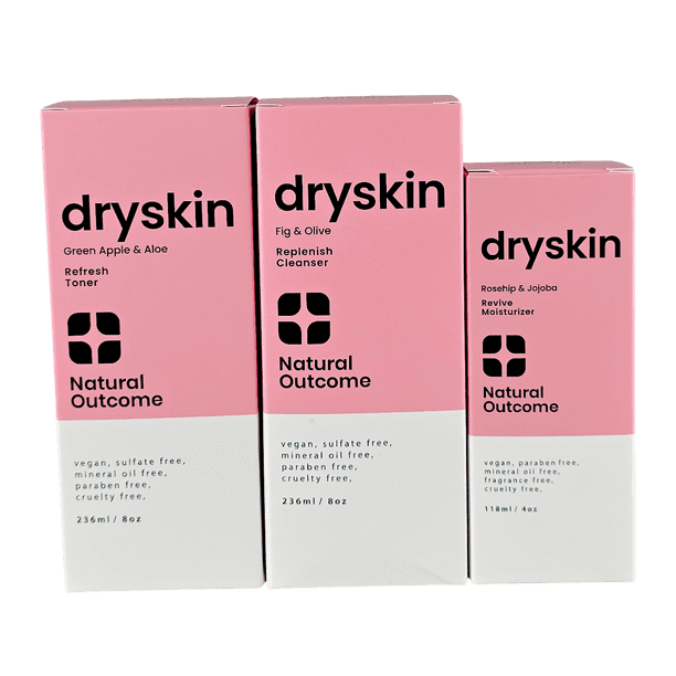 Set de cuidado de la piel natural Outcome, hidratante diario para piel seca, 240 ml
