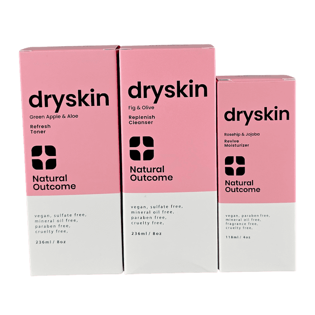 Set de cuidado de la piel natural Outcome, hidratante diario para piel seca, 240 ml