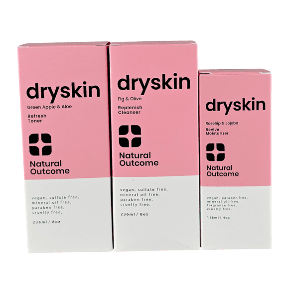 Set de cuidado de la piel natural Outcome, hidratante diario para piel seca, 240 ml