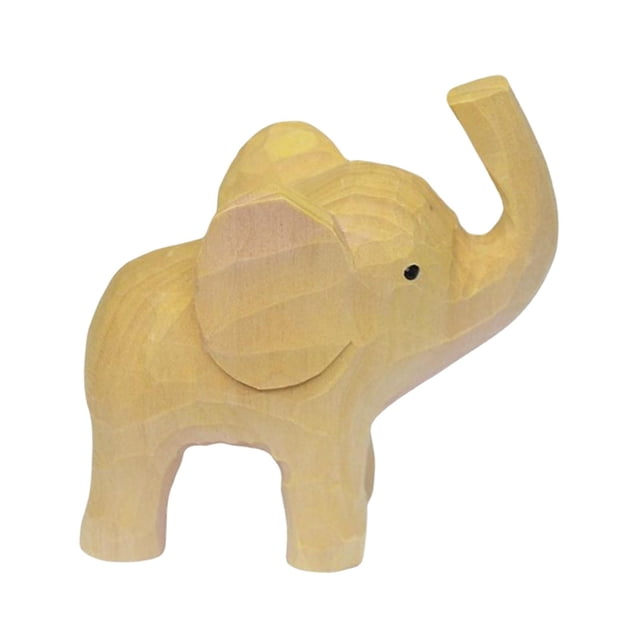 Estatua de s de estilo moderno, decoración de mesa, esculturas de jardín, figuritas de de madera, adornos para mesitas he de Baoblaze Estatua de elefantes