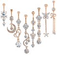 thumbnail image 4 of 8 piezas de anillos para el ombligo, piercing para el cuerpo, joyería Fernando Anillos de ombligo, 4 of 6