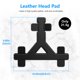 thumbnail image 3 of VR Game Headset Head Correa Strap Pad Virtual Reality Casco extraíble Cuero extraíble que soporta el reemplazo del cojín para Oculus Quest 2 Advancent EL014460-00B, 3 of 7