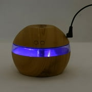 Home Humidifier LED Air Aroma Essential Diffuser Humidifier Aromatherapy Atomizers, light wood color