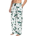 thumbnail image 3 of Mens Pajama Pants - Soft Sleep & Lounge Pants for Men, gradient black butterflies Cuteness Casual PJ Bottoms Pants with Pockets, 3 of 5