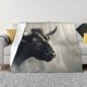 thumbnail image 1 of Fotbe Mystical Bull in Fog Manta de Franela con Estampado, Manta Ultrasuave para Cama, Sofá, Auto, Hipoalergénica y Antibolitas-60"x50", 1 of 6