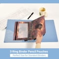 thumbnail image 6 of 2 Pack Flip Folders with Clear PVC Window Binder Pouches 3-Ring Binder Organizer for Office & Home Majestic Powerful Lion, 6 of 6