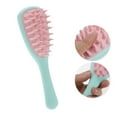 thumbnail image 4 of Unique Bargains 1 Pc Long Handle Massage Hair Brush for Head Massage 8.46"x2.76"x1.18" Green, 4 of 6