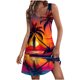 thumbnail image 1 of Vestido de Verano para Mujeres sin Mangas Estilo de Bolsillo con Cuello en V, Vestido de Verano Informal Impreso Y Cómodo, 1 of 5