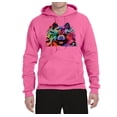 thumbnail image 2 of Cute and Colorful Pomeranian Dog Animal Lover Unisex Graphic Hoodie Sweatshirt, Neon Pink, Medium, 2 of 3
