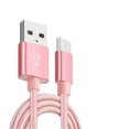 thumbnail image 1 of Methold Cable de datos universal de 2 piezas para teléfonos inteligentes Android Línea de cable de carga de teléfono Teléfono y Comunicación Rosado, 1 of 6