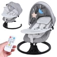 thumbnail image 2 of Electric Rocking Chair with Intelligent Induction System and Safety Harness,Remote Control Bluetooth-compatible Electric Rocker,Adjustable Backrest Smart Swing with Soft Music, 2 of 7