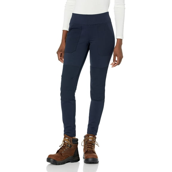 Carhartt womens Force Lightweight (Plus Sizes) Leggings, Navy, 3X US
