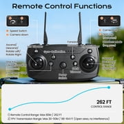Drones for Kids with 1080P HD Camera, One-Key Takeoff/Landing, Foldable Wefone H21 with Brushless Motor and Optical Flow Hover, 2 Batteries, Black