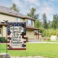 thumbnail image 6 of Patriotic America Forever Christian Garden Flag 12 x 18 inch Double Sided Religious Where the Spirit of the Lord is There is Freedom 2 Corinthians 3:17 for July 4th Faith Seasonal, 6 of 6