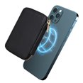 thumbnail image 2 of Zipper Pocket Card Slots RFID Blocking Kickstand Magnetic Back Bag, for Phone Case with Magnetic Suction, Such as for iPhone 12 13 14 15 Series, (Other Phones Come with Magnetic Rings), Black, 2 of 8