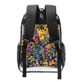 thumbnail image 3 of 16 Inch Transparent Backpack With Lightweight And Durable Design Without Pockets Transparent For Work Business Travel Sports Flowers (5), 3 of 7