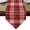 Red, variant on Gray Black Buffalo Plaid Table Runner Linen Burlap Table Runner 48 Inches Long White Farmhouse Modern Striped Dresser Scarves for Kitchen Island Coffee Dining Room Party Wedding Holiday Decor 13"x48"
