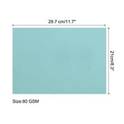 Uxcell Colored Copy Paper 8.3x11.7 80gsm Light Blue 25 Sheets
