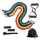 thumbnail image 1 of Latex Resistance Bands Set With Sleeves 11 Piece Gym Fitness Kit Resistance Trainers, 1 of 5