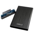 thumbnail image 1 of 2.5 "USB 3.0 HDD Carcasa 6Gbps III Elegante Carcasa de aluminio Negro perfke  Caja de disco duro, 1 of 5