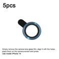 thumbnail image 2 of [5PCS] Phone Camera Lens Protector Compatible with iPhone 14, Tempered Glass Camera Circle Cover, 2 of 5