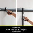 thumbnail image 5 of Rubbermaid Garage FastTrack Rail Compact Hook Bundle, 3-Pack, Satin Nickel, 5 of 7