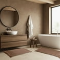 thumbnail image 5 of Lavish Home 2PC Waffle Bath Mat Set - Washable Bathroom Rugs (Natural), 5 of 7